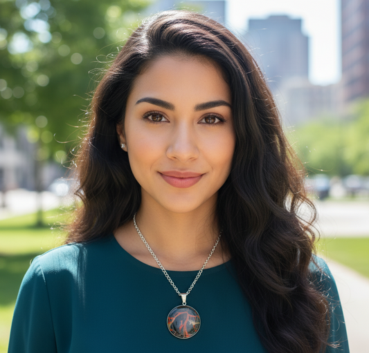 Red Lightning Pendant