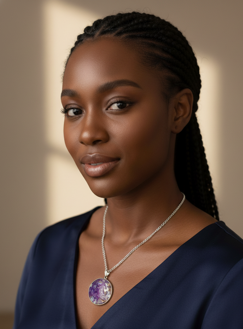 Lilac Flower Pendant