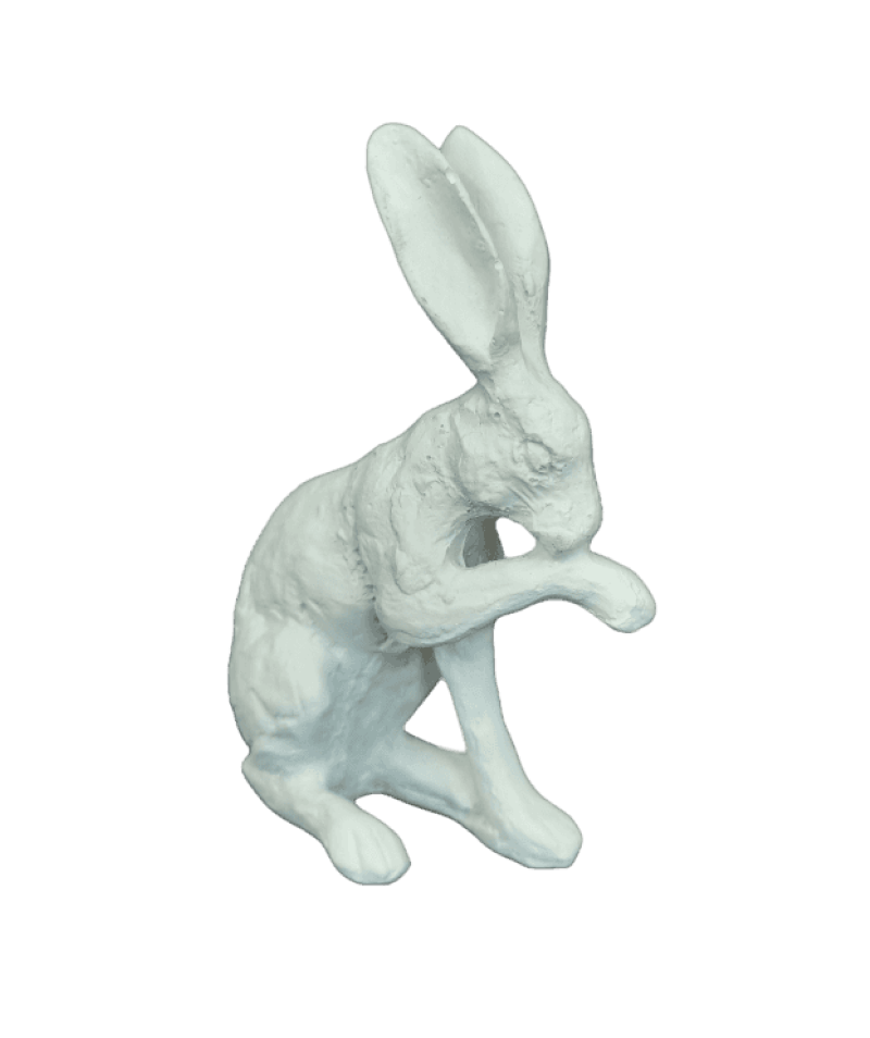 Hare Tiny Sitting- Resin