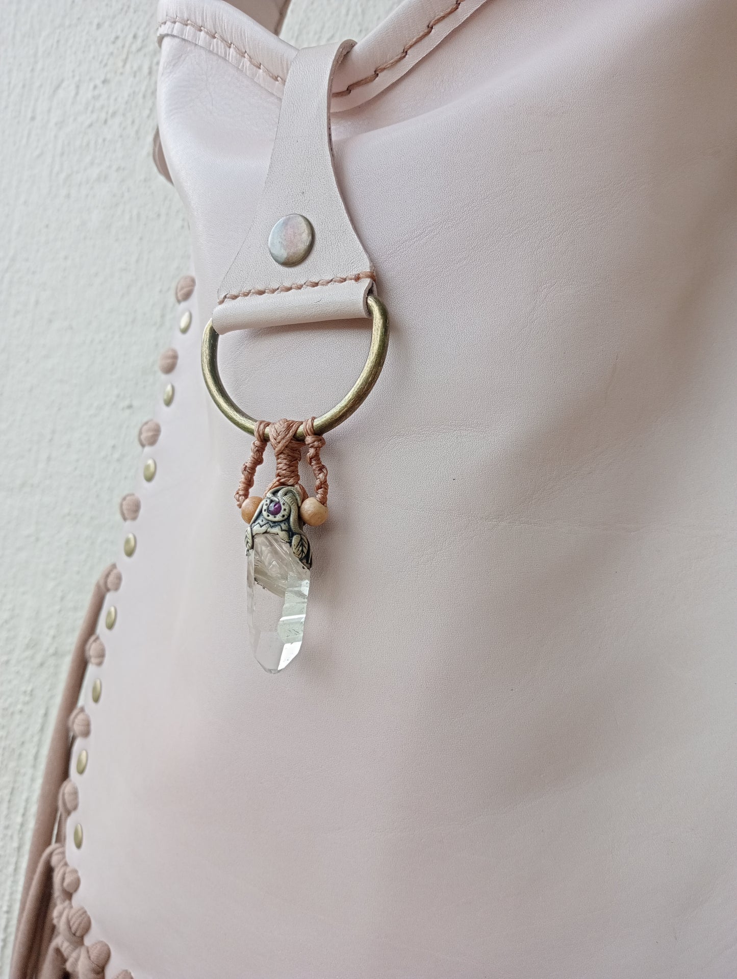 Handmade Leather Tassel Bag