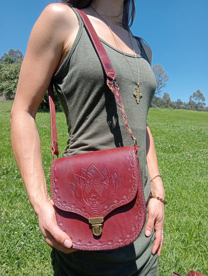 Leather Protea Handcrafted Handbag