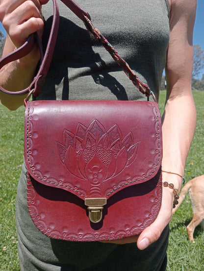 Leather Protea Handcrafted Handbag