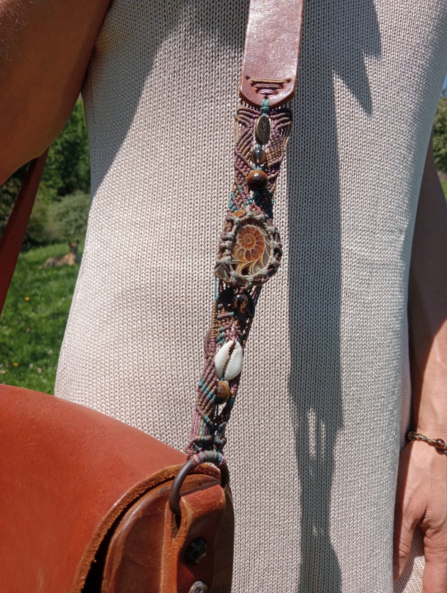 Leather Ammonite Handcrafted Handbag