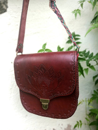 Leather Protea Handcrafted Handbag