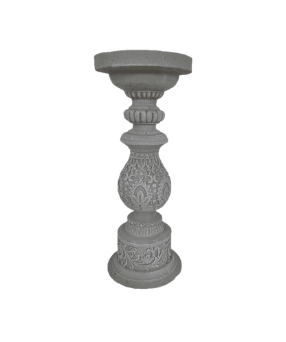 Lace Pillar Candle Stick