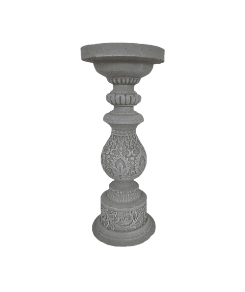 Lace Pillar Candle Stick