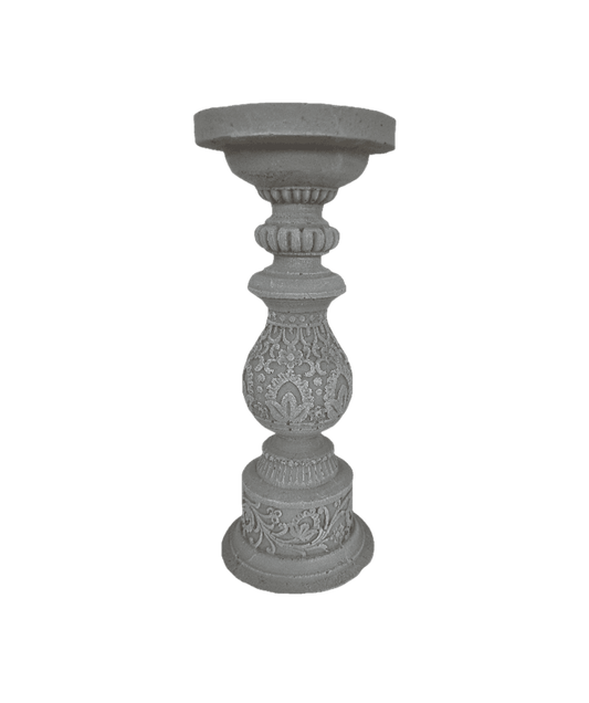 Lace Pillar Candle Stick