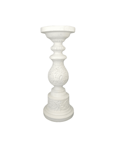 Lace Pillar Candle Stick