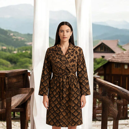 Snake Skin Print Kimono