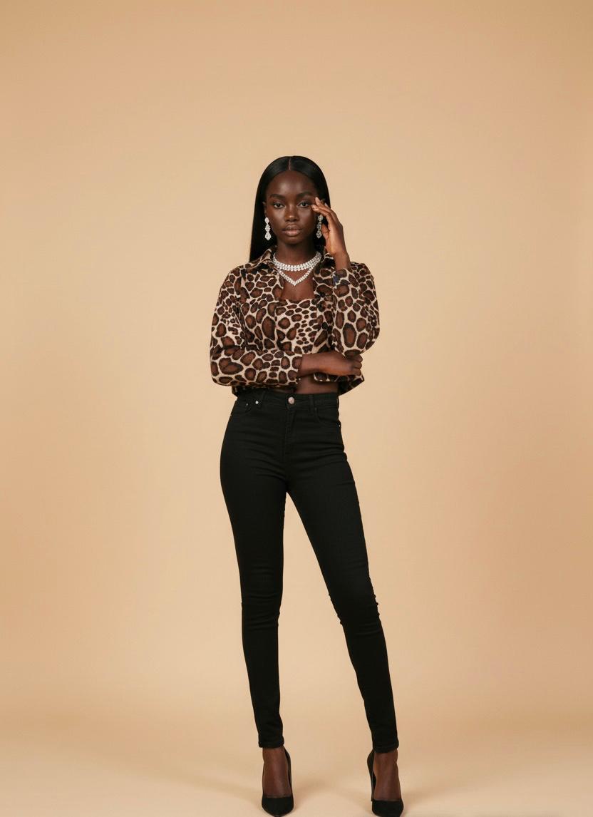 Animal Print Crop Top