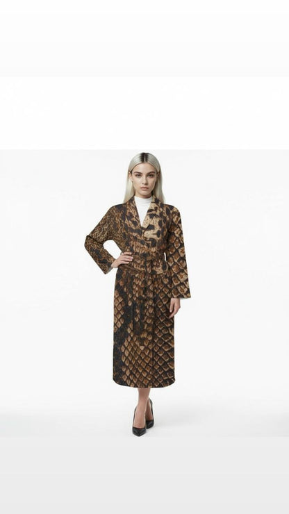 Snake Skin Print Kimono