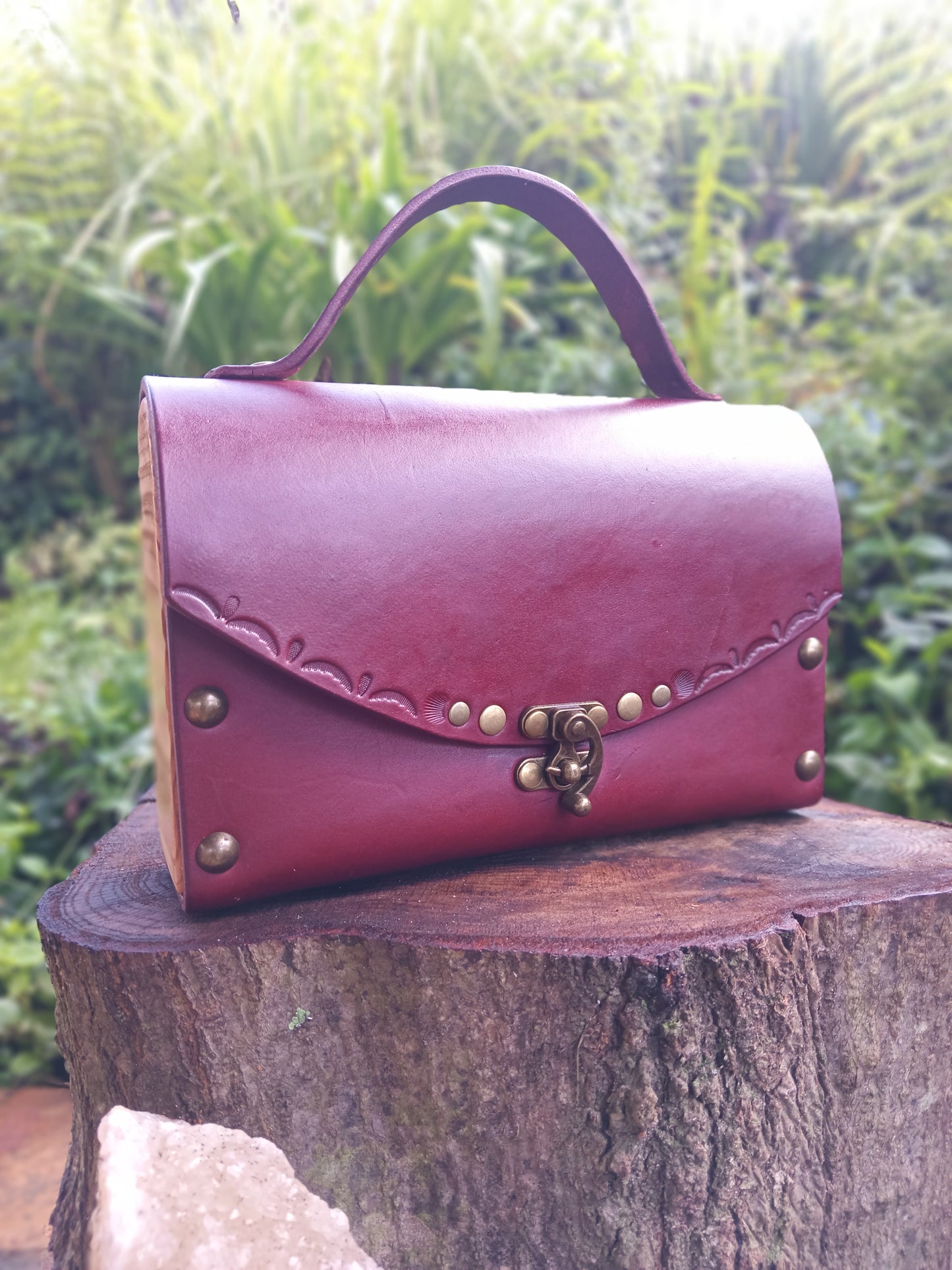 Leather Briefly Handcrafted Handbag