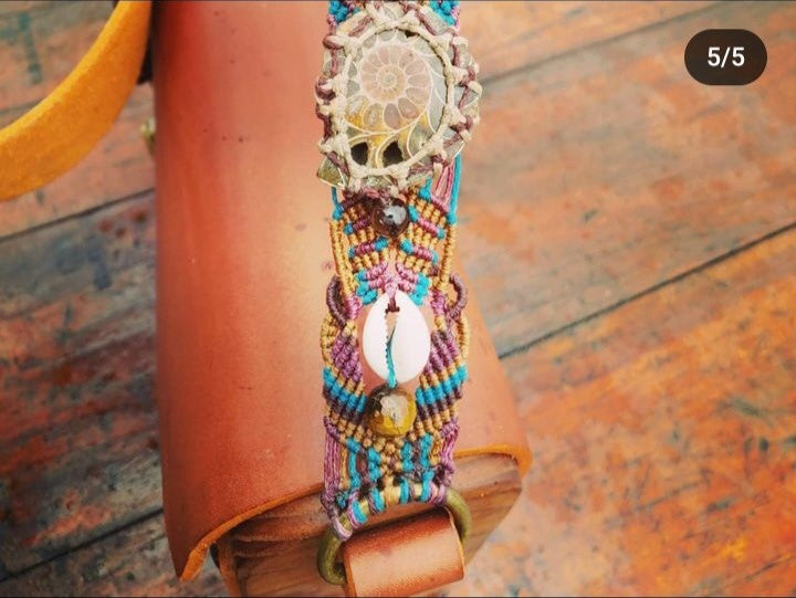 Leather Ammonite Handcrafted Handbag