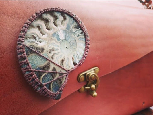 Leather Ammonite Handcrafted Handbag