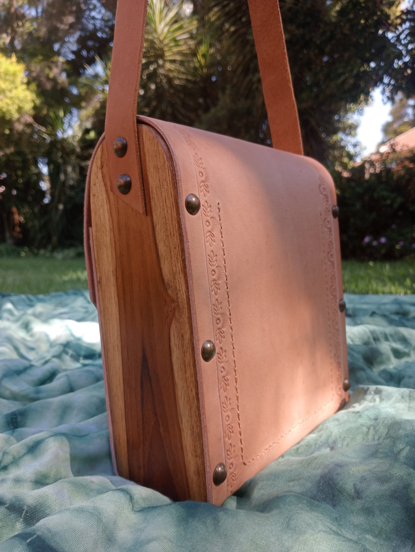 Leather Nautilus Handcrafted Handbag