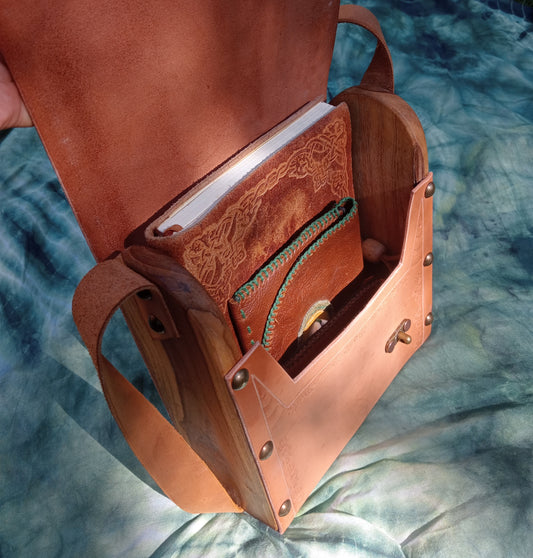Leather Nautilus Handcrafted Handbag