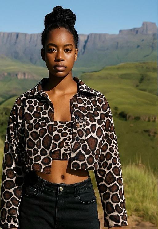 Animal Print Crop Top